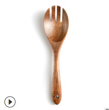 OutinBrew™ Teak Wood Spoon Set | Solid Wood Soup, Rice & Cooking Shovel