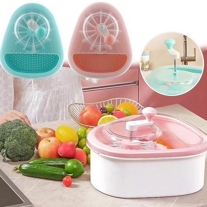 OutinBrew™ Fruit Washing Basin Hands-Free Vegetable Cleaner & Drain Filter
