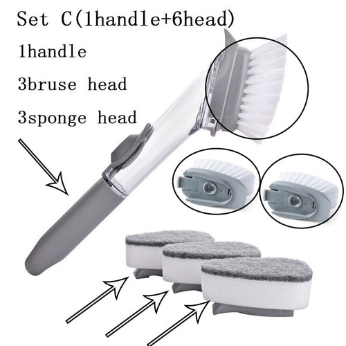 OutinBrew™  Long Handle Cleaning Brush Kitchen & Bathroom Tool