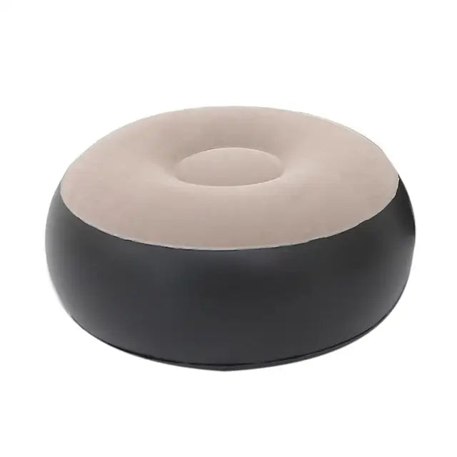 OutinBrew™ Inflatable Lazy Sofa Air Mattress with Leg Stool