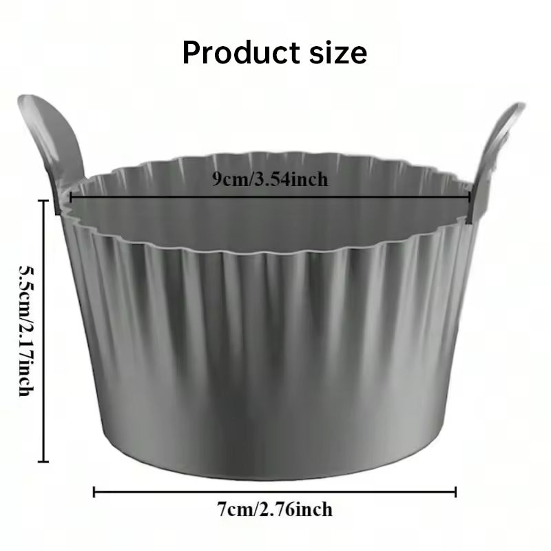 OutinBrew™ Silicone Air Fryer Liners & Baking Cups  Non-Stick Kitchen Tools
