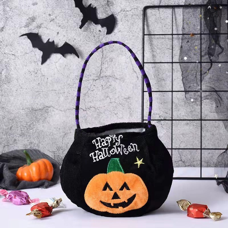 OutinBrew™ Halloween Pumpkin Candy Bag  Trick-or-Treat Tote for Kids