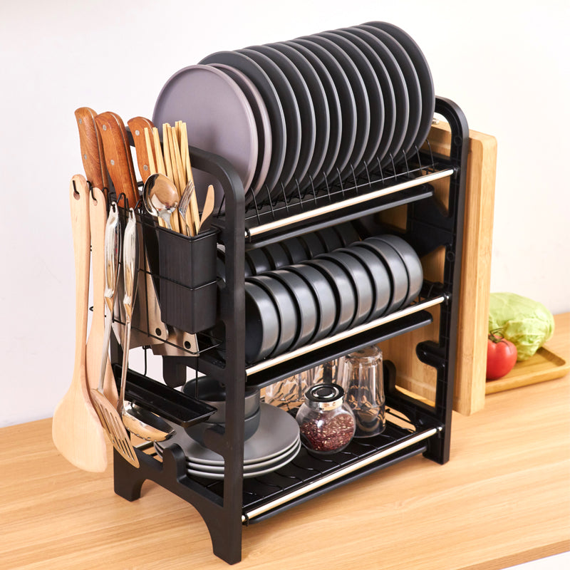 OutinBrew™ 2-Layer Stainless Steel Dish Rack Kitchen Drain Storage Organizer