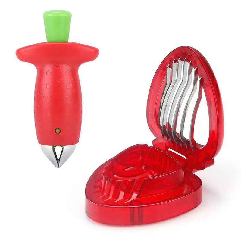OutinBrew™ Strawberry Slicer | Stainless Steel Fruit & Melon Cutter