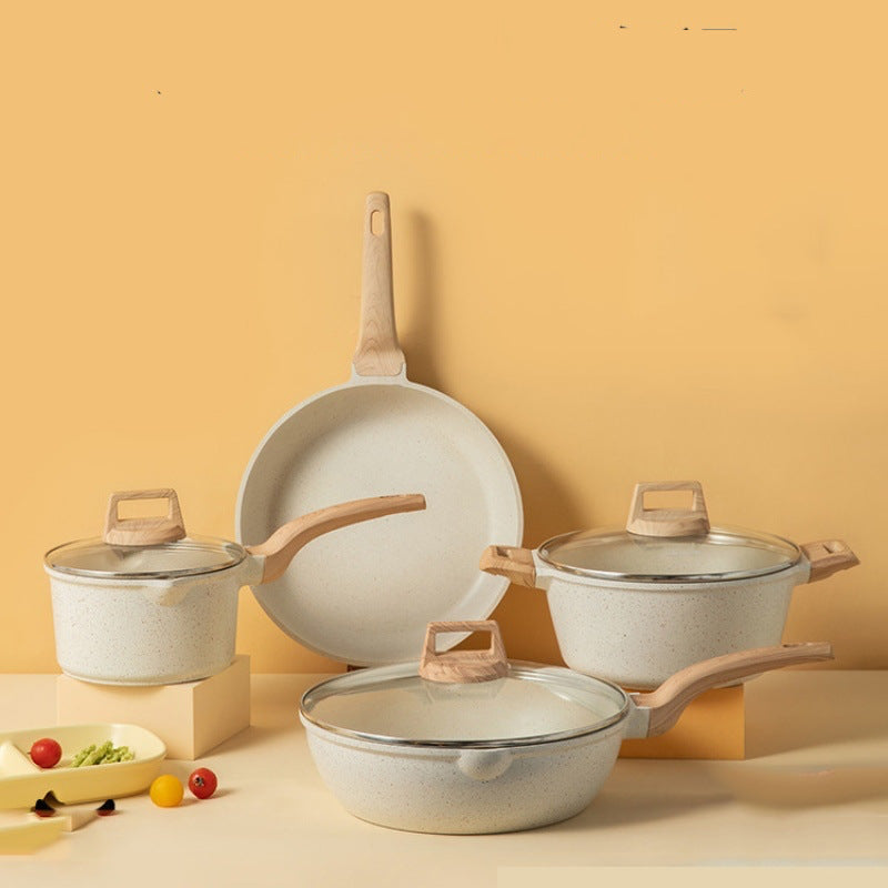 OutinBrew™ Medical Stone Non-Stick Pot Set Granite Marble Cookware Collection