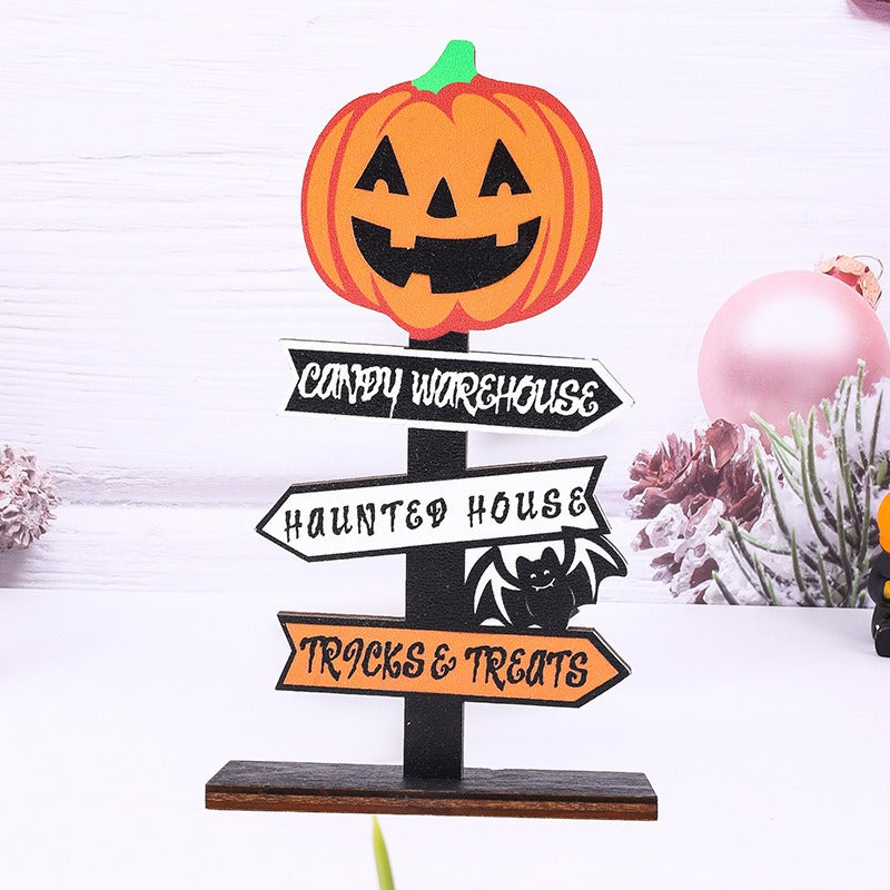 OutinBrew™ Halloween Wooden Ghost Decoration | Pumpkin Tree Ornament