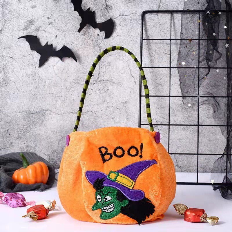OutinBrew™ Halloween Pumpkin Candy Bag  Trick-or-Treat Tote for Kids