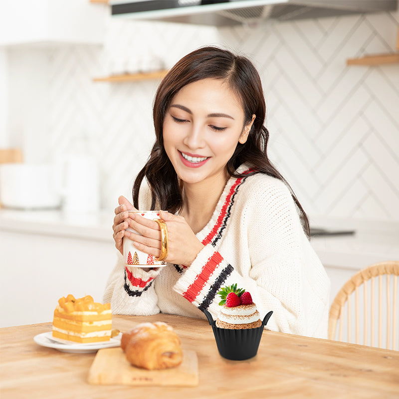 Non-stick reusable silicone baking cups – OutinBrew™ kitchen accessories