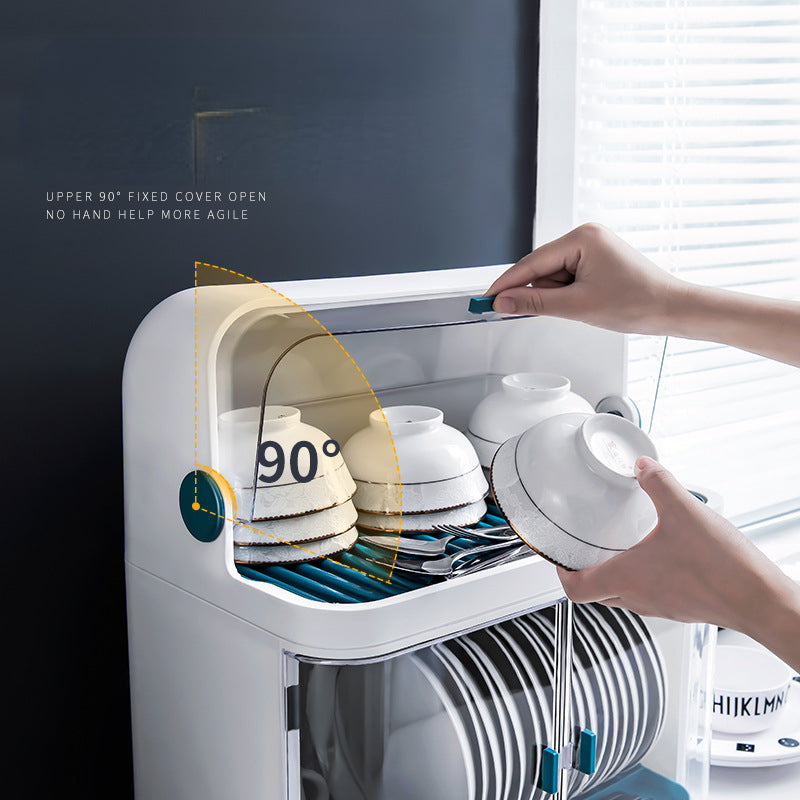 OutinBrew™ Double-Layer Kitchen Bowl Rack Dustproof Storage Organizer