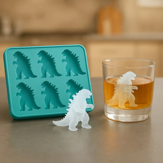 OutinBrew™ Godzilla Silicone Mold – reusable food-grade mold for ice, chocolate, soap, and candles