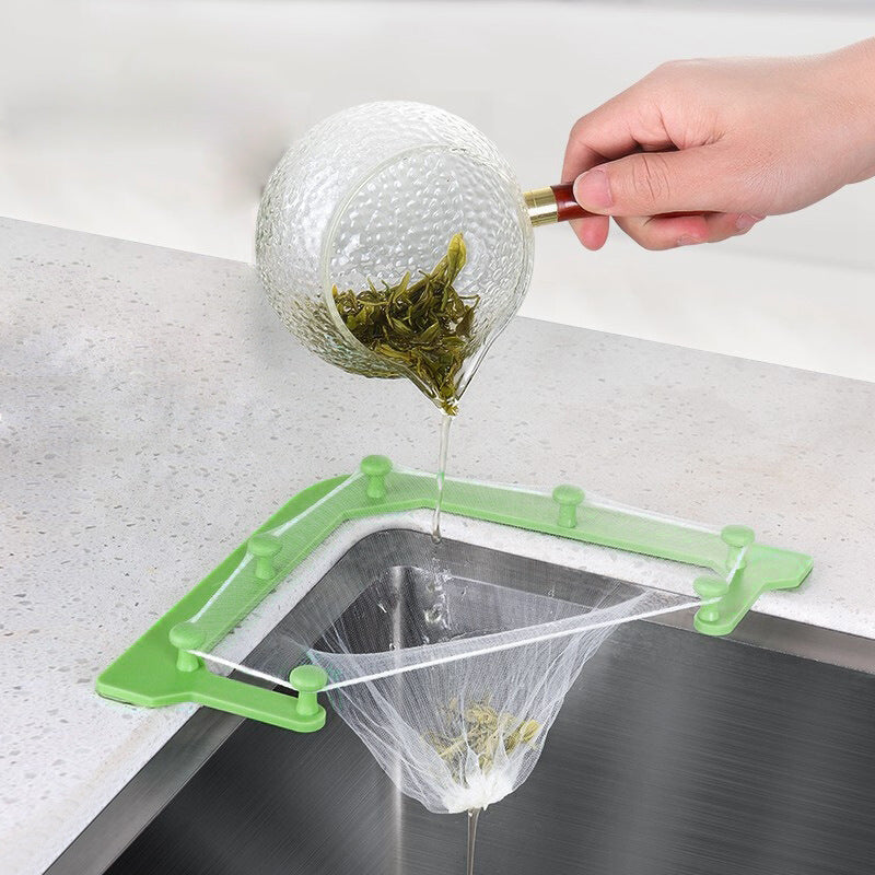 OutinBrew™ BOODUN Kitchen Sink Drain Rack Punch-Free Triangular Residue Filter