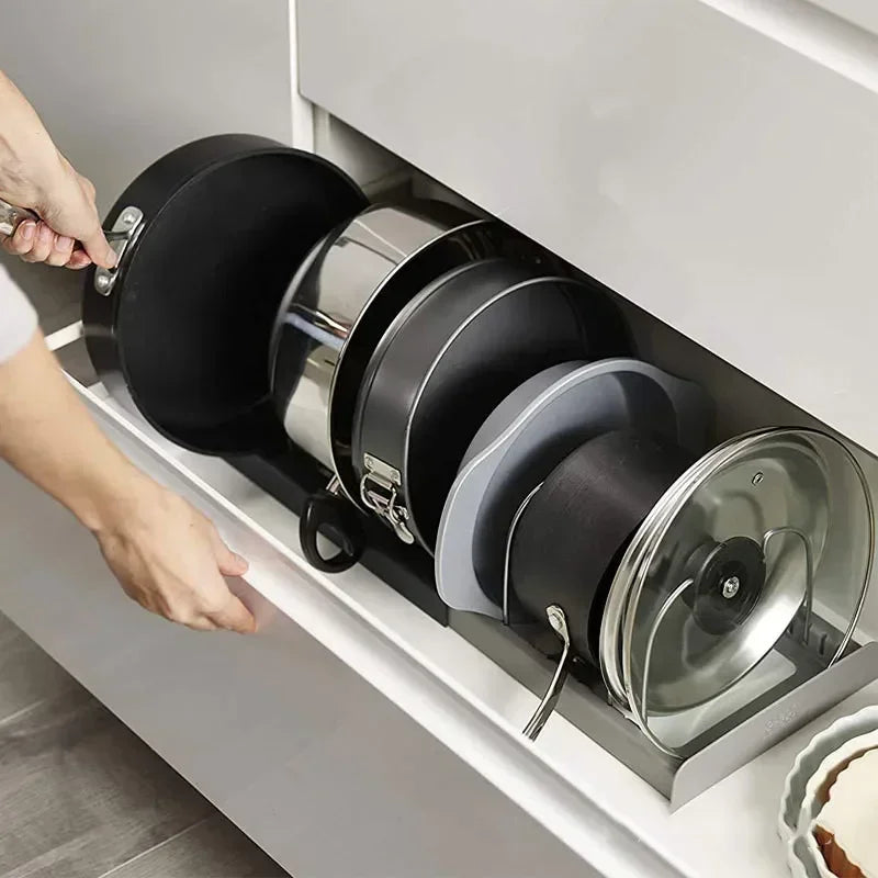 OutinBrew™ Expandable Pot & Pan Organizer Rack