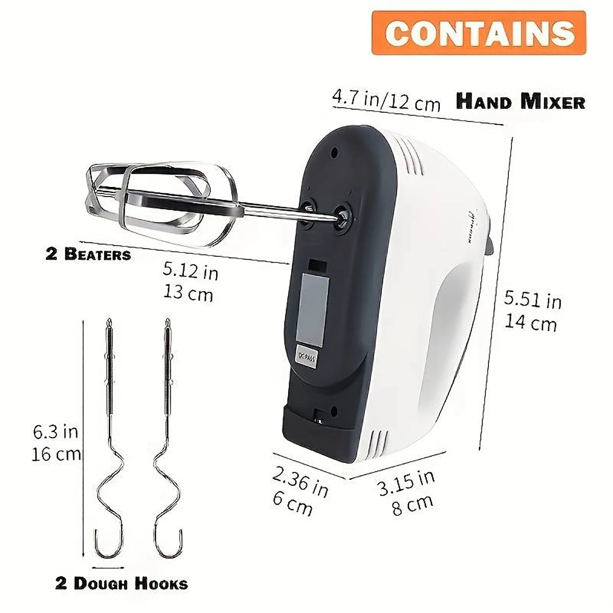 OutinBrew™ SaengQ Handheld Electric Egg Beater Automatic Mixer