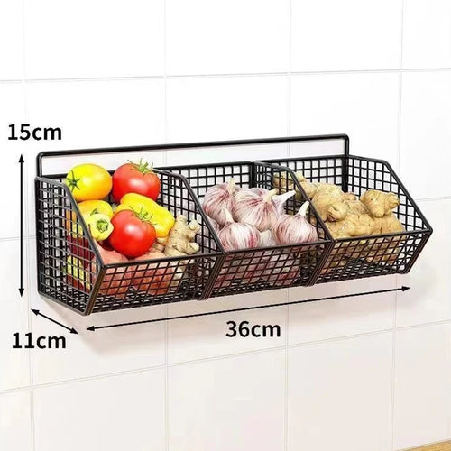 OutinBrew™ Wall-Mounted Kitchen Storage Basket