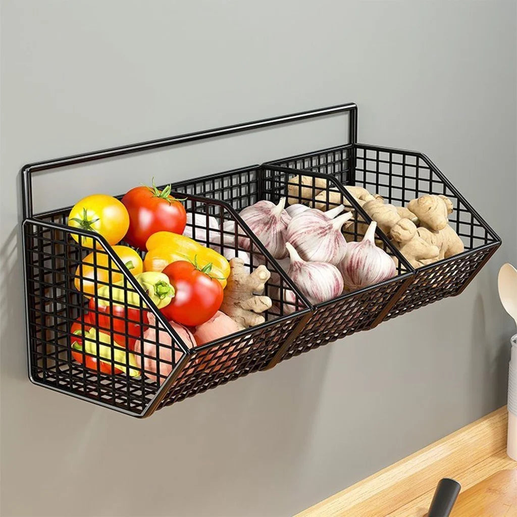OutinBrew™ Wall-Mounted Kitchen Storage Basket