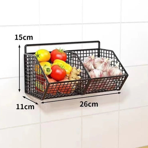 OutinBrew™ Wall-Mounted Kitchen Storage Basket