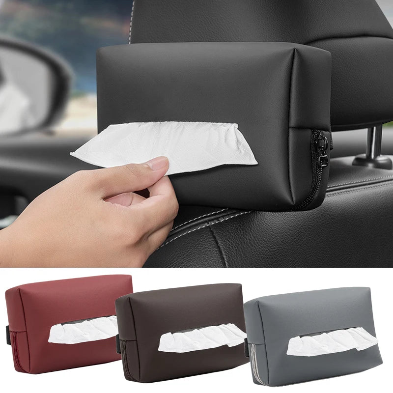 OutinBrew™ Car Tissue Box Sun Visor & Seat-Back Hanging Dispenser