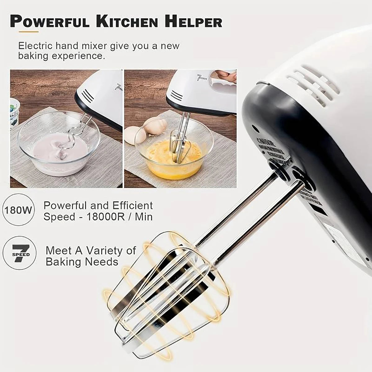 OutinBrew™ SaengQ Handheld Electric Egg Beater Automatic Mixer