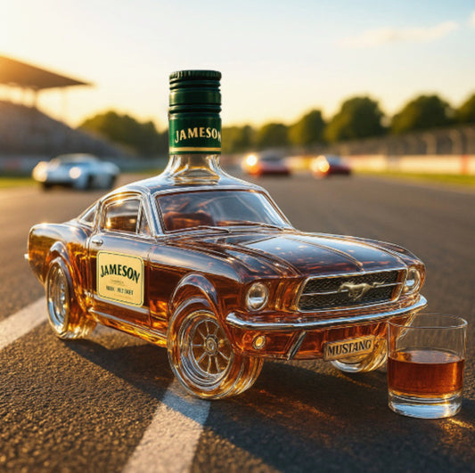 OutinBrew™ Police Car Shaped Whisky Bottle – creative glass bottle for bar décor and gifts