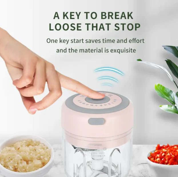 OutinBrew™ Mini Electric Garlic Chopper & Grinder