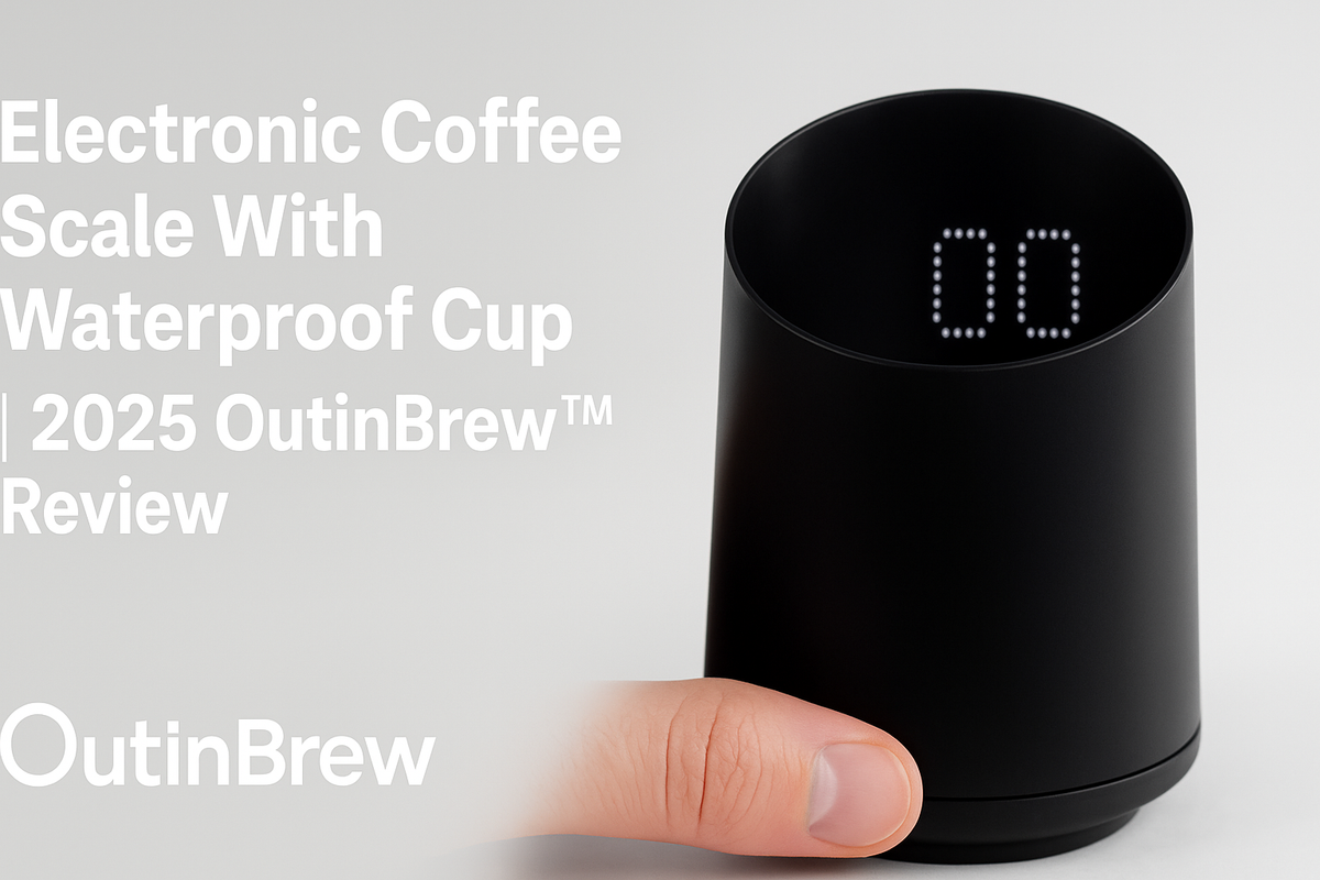 Electronic Coffee Scale With Waterproof Cup | 2025 OutinBrew™ Review