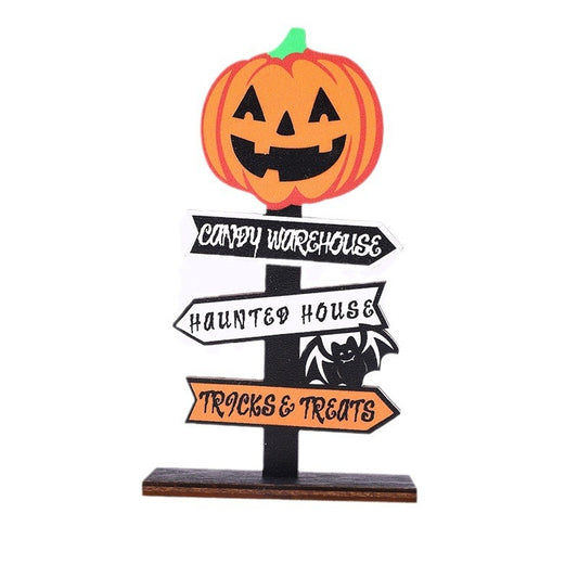 OutinBrew™ Halloween Wooden Ghost Decoration | Pumpkin Tree Ornament