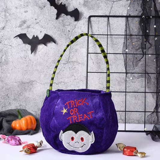 OutinBrew™ Halloween Pumpkin Candy Bag  Trick-or-Treat Tote for Kids