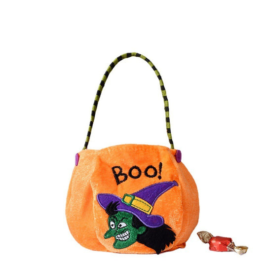 OutinBrew™ Halloween Pumpkin Candy Bag  Trick-or-Treat Tote for Kids