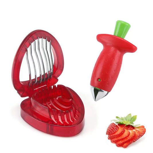 OutinBrew™ Strawberry Slicer | Stainless Steel Fruit & Melon Cutter