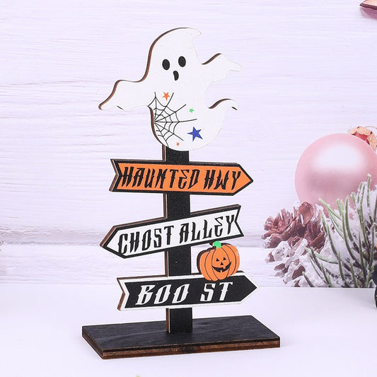 OutinBrew™ Halloween Wooden Ghost Decoration | Pumpkin Tree Ornament