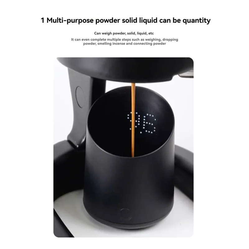 Digital coffee scale with LED display and 0.1g precision measurement