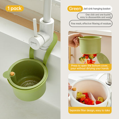 OutinBrew™ hanging sink strainer used for washing fruits and vegetables