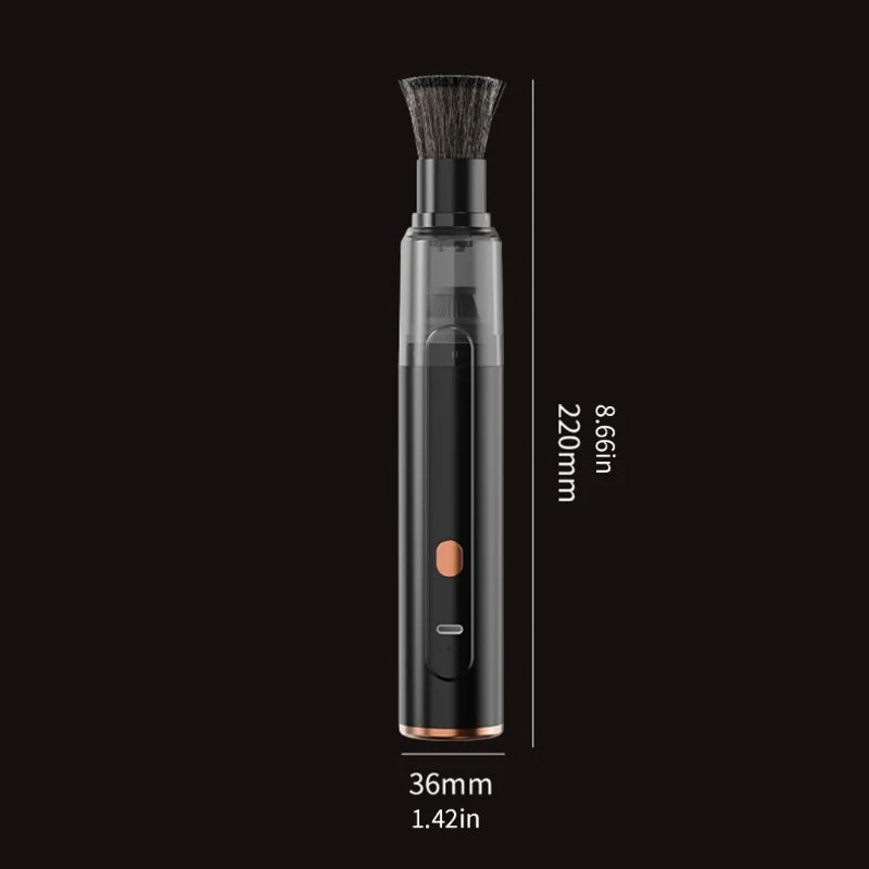 Coffee grinder cleaner shown with dimensions, 220 mm tall and 36 mm wide