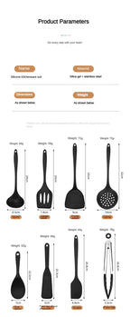 10-Piece Silicone Kitchen Utensil Set