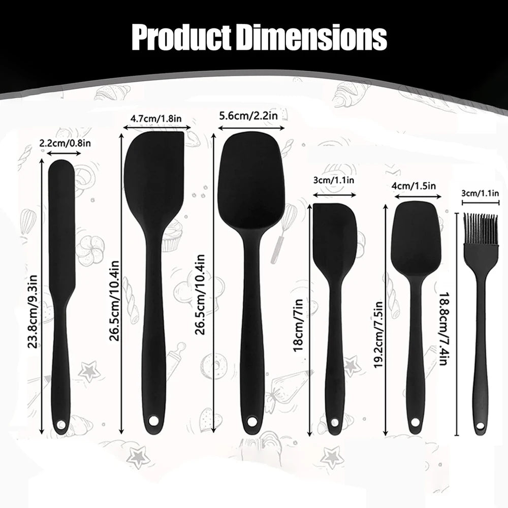 6-Piece Silicone Spatula Set