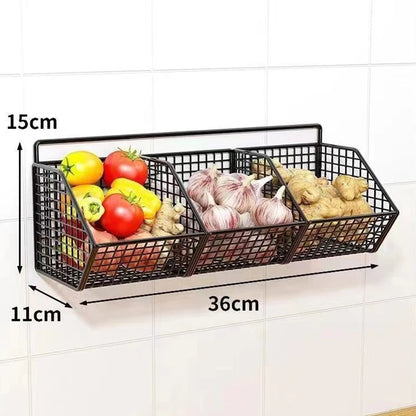 OutinBrew™ Wall-Mounted Kitchen Storage Basket