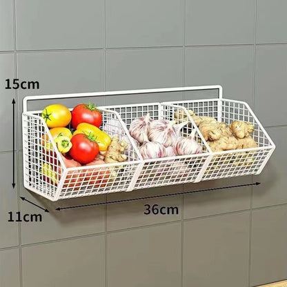 OutinBrew™ Wall-Mounted Kitchen Storage Basket