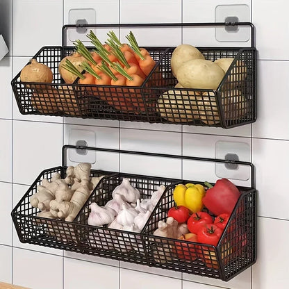 OutinBrew™ Wall-Mounted Kitchen Storage Basket