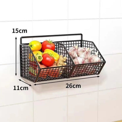 OutinBrew™ Wall-Mounted Kitchen Storage Basket
