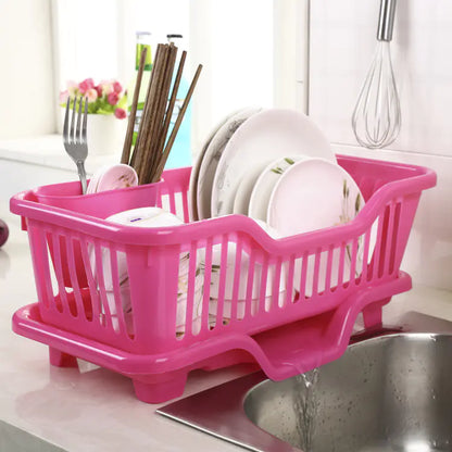 OutinBrew™ Drain Rack Plastic Kitchen Utensil Organizer & Drying Rack