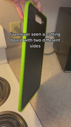 Defrosting Cutting Board - two sides, garlic grater and knife sharpener