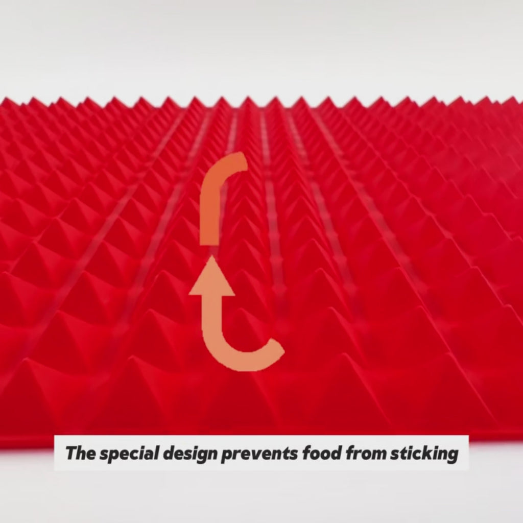 Tapis de cuisson en silicone antiadhésif en forme de pyramide