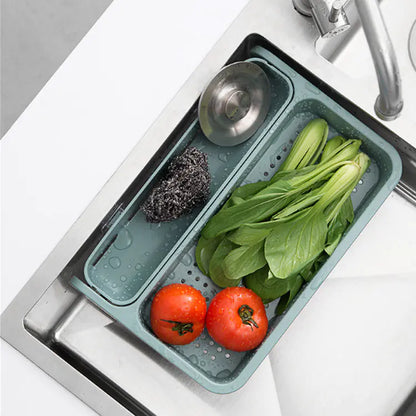 OutinBrew™ No-Drill Collapsible Drain Rack | Vegetable Sink Basket